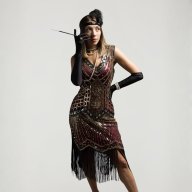 Disfraz Charleston Wine - Años 20s - Gatsby - Cabaret / Mujer Adulto